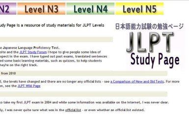 JLPT study page