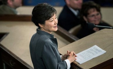Park Geun Hye ante el congreso de Estados Unidos
