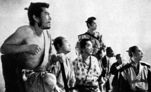 Escena de Los Siete Samuráis, de Akira Kurosawa