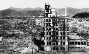 Fotografía de Hiroshima después de que cayó la bomba
