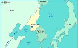 Mapa del Este de Asia