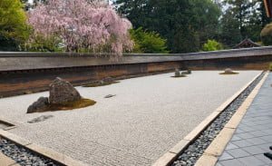 Jardín zen en Japón