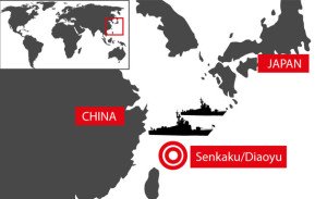 Mapa de las islas Senkaku / Diaoyu