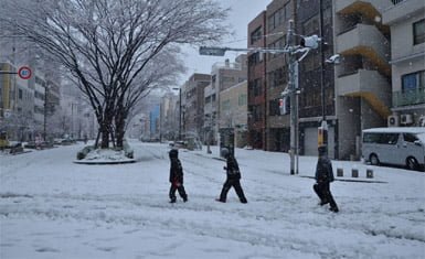 Invierno en Japón