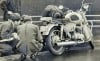 motocicleta en la escena del crimen