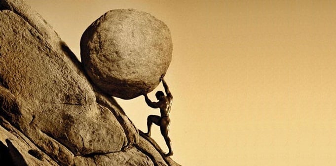 No importa cuántas veces Sísifo llevara la roca a la cima, tenía que volver a empezar