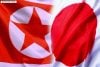 Bandera de Corea del Norte y de Japón