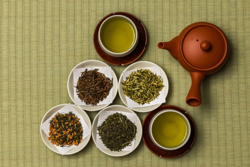 Diferentes tipos de té japonés